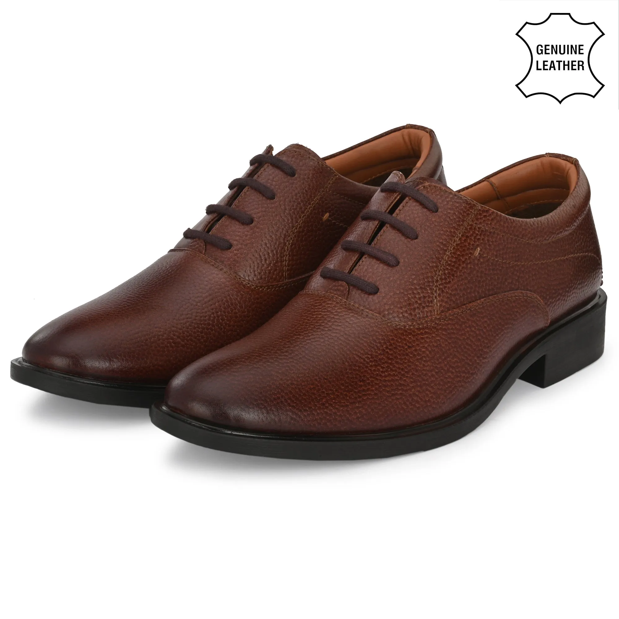 Aged Oxford Full Grain Leather Derby Lace Ups