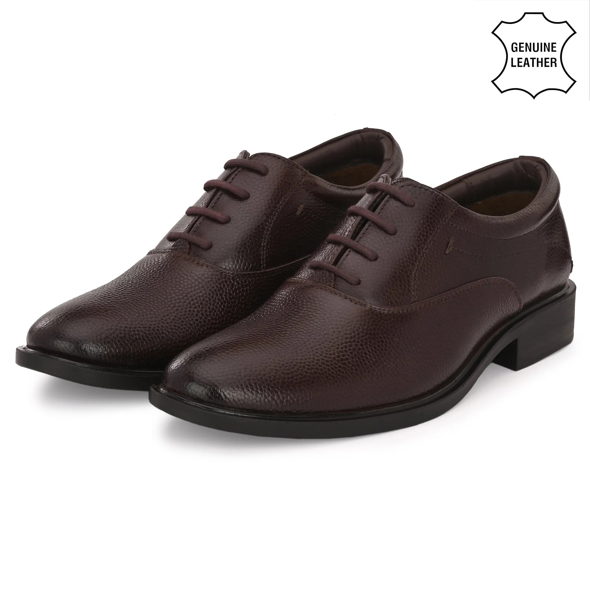 Aged Oxford Full Grain Leather Derby Lace Ups
