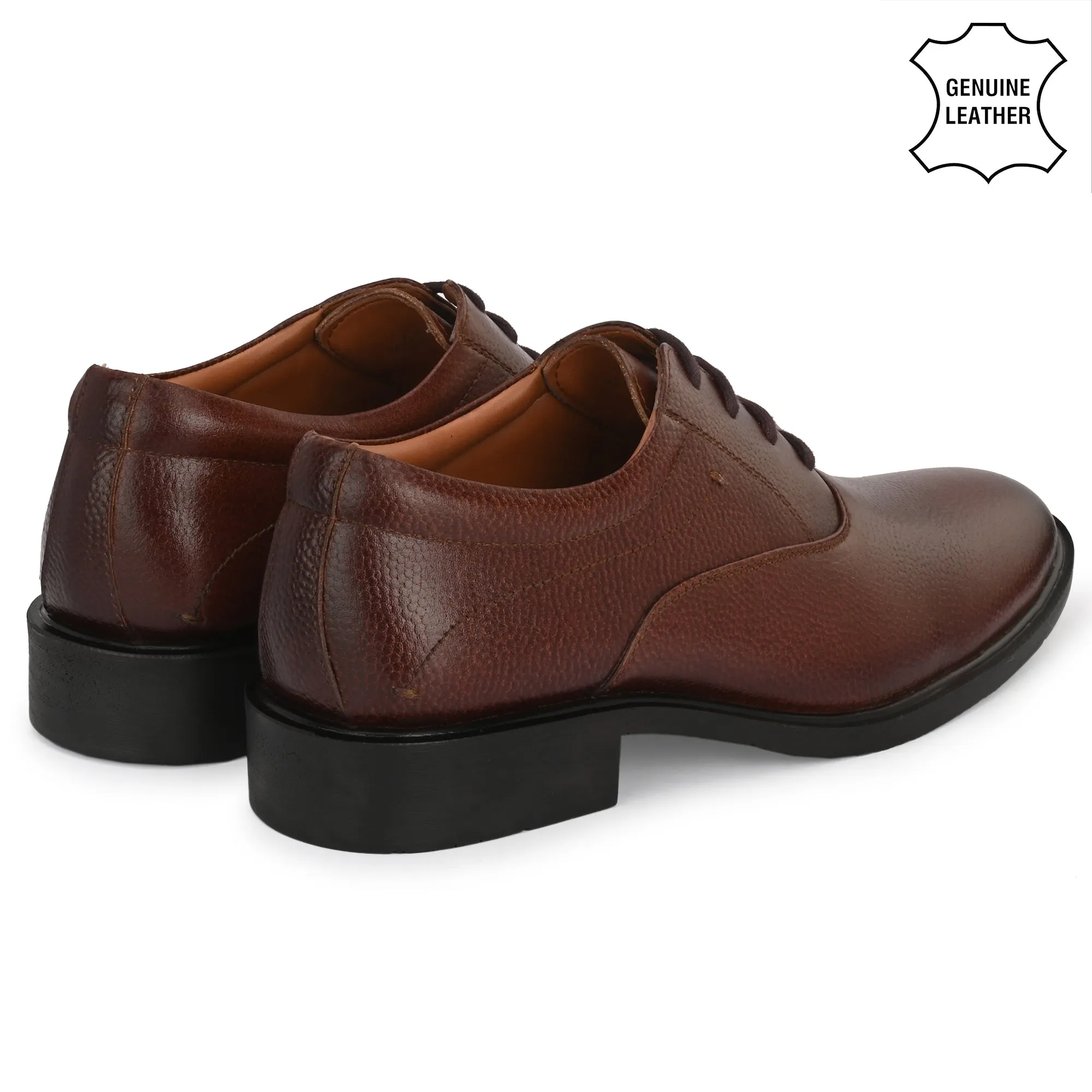 Aged Oxford Full Grain Leather Derby Lace Ups