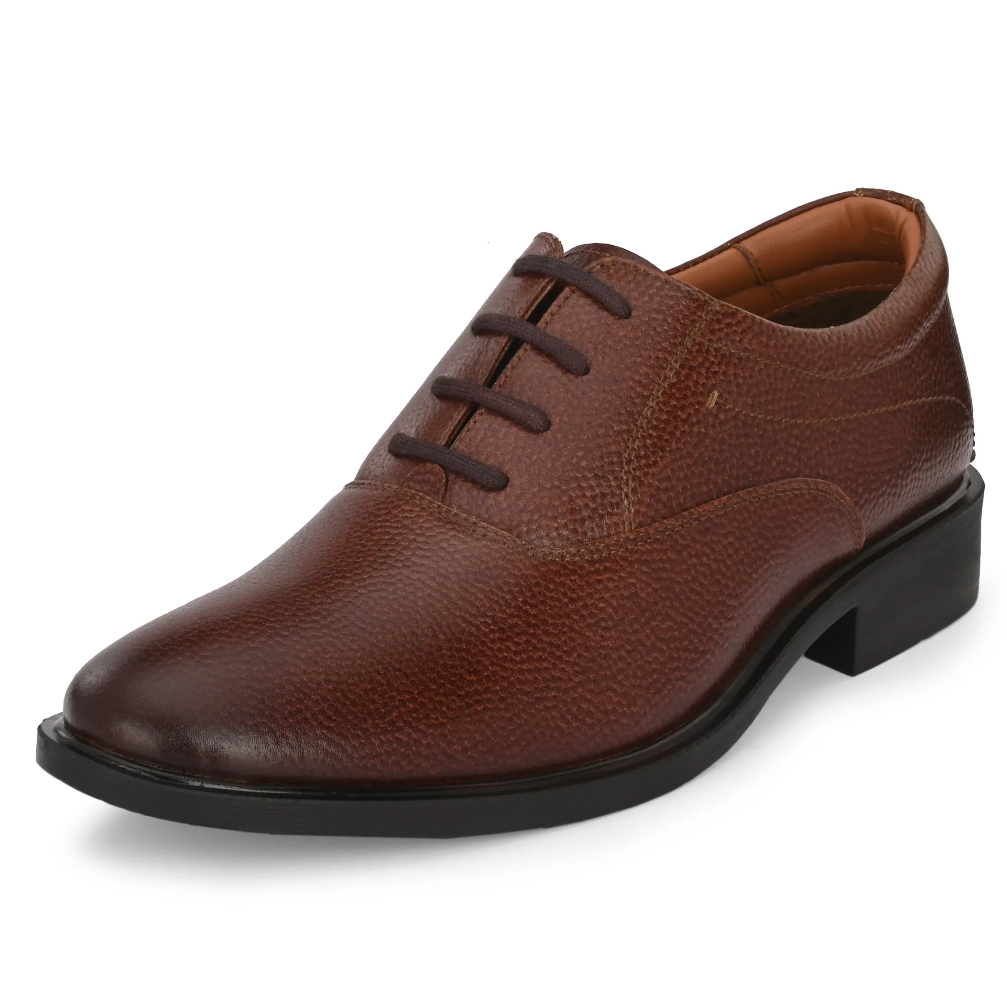 Aged Oxford Full Grain Leather Derby Lace Ups