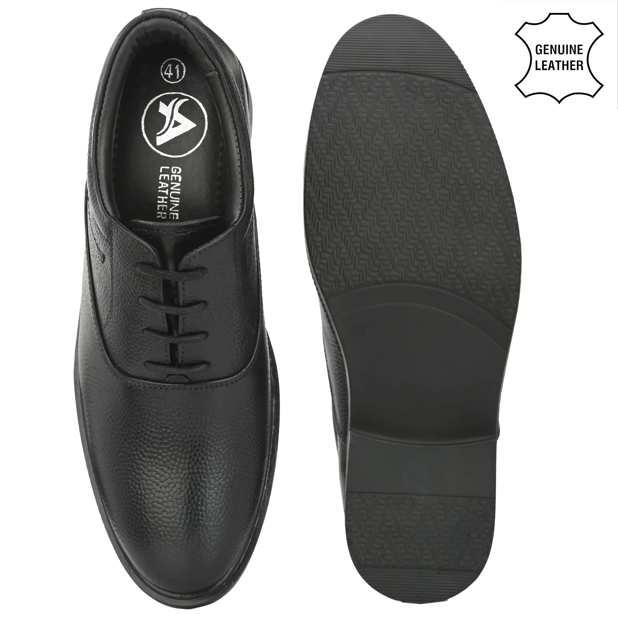 Aged Oxford Full Grain Leather Derby Lace Ups