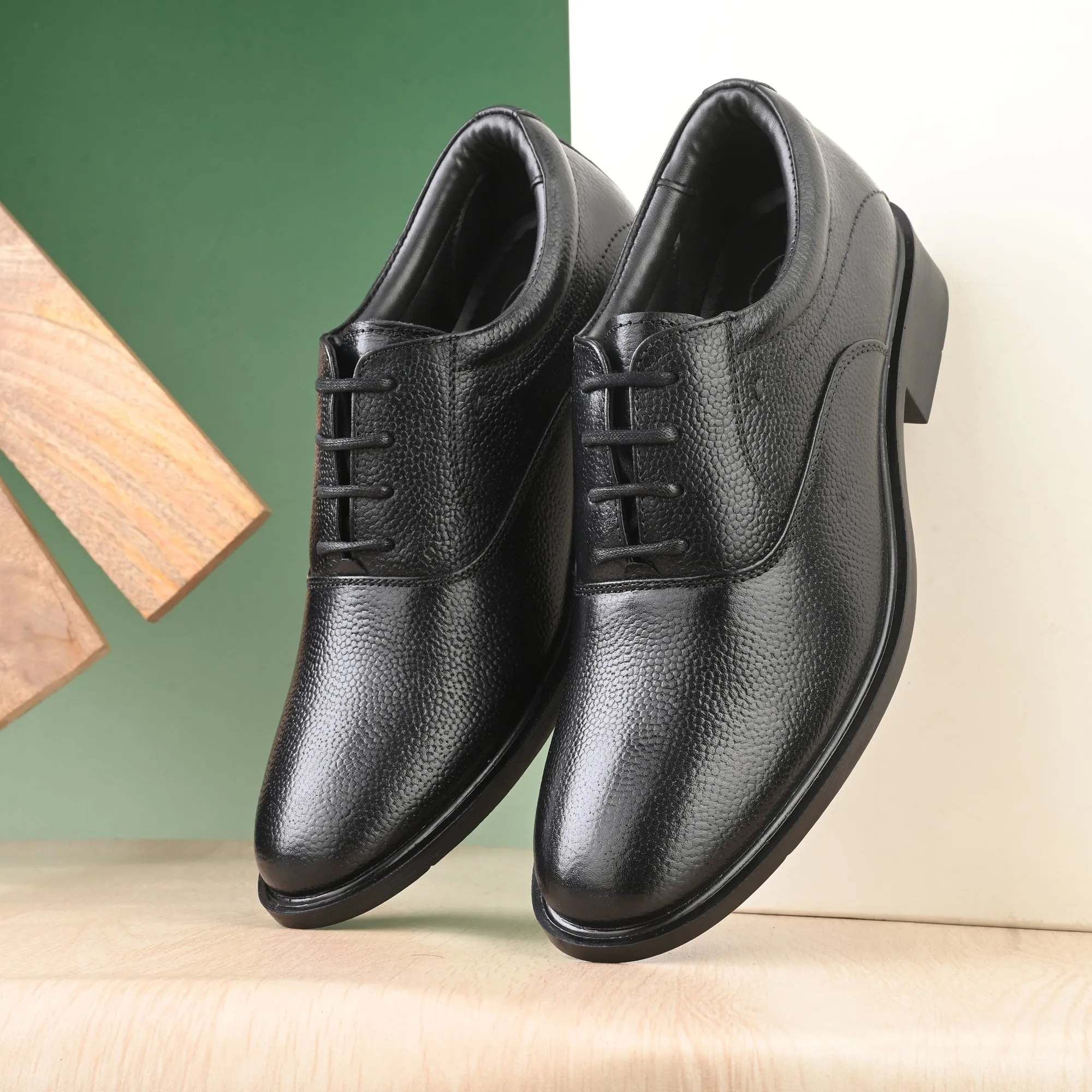 Aged Oxford Full Grain Leather Derby Lace Ups