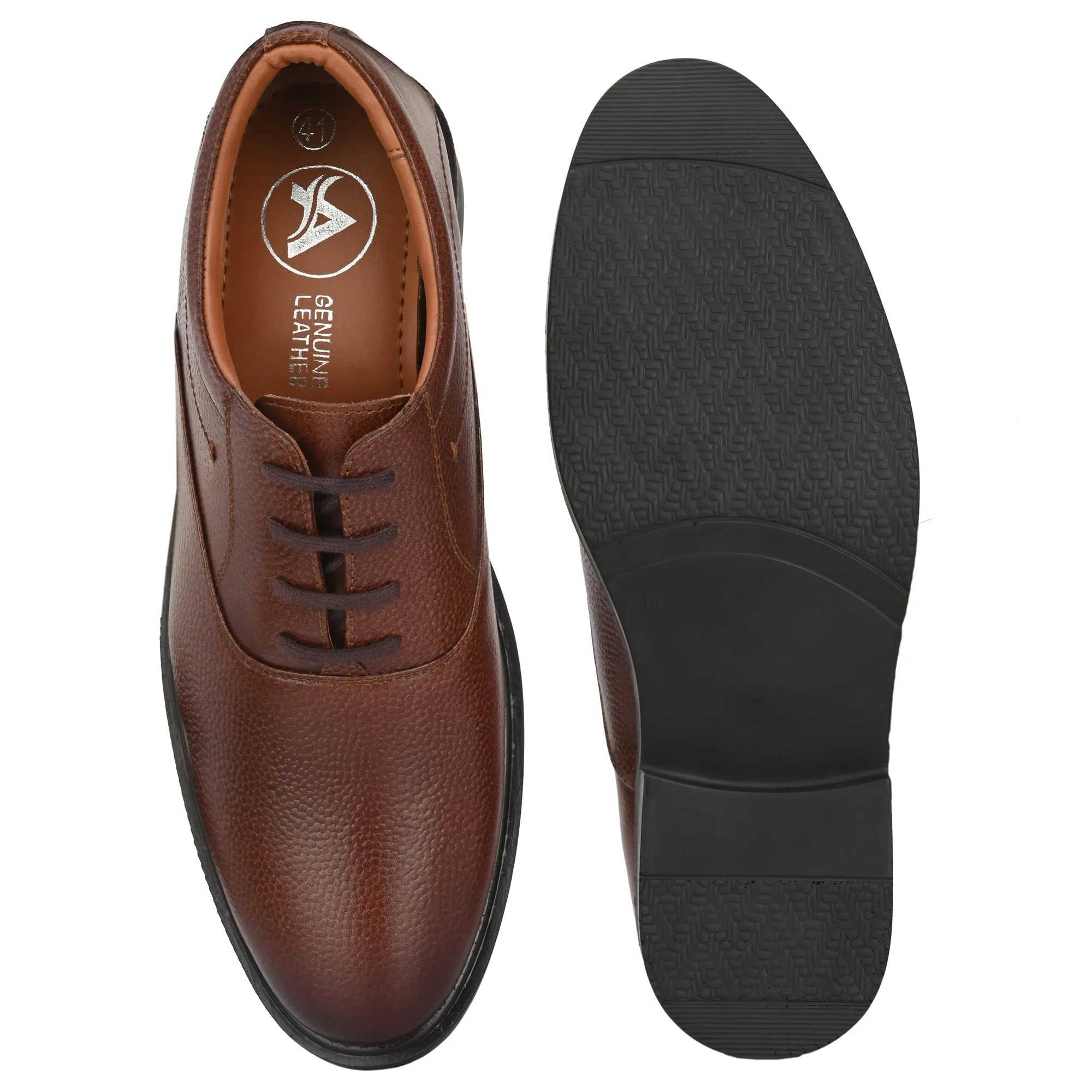 Aged Oxford Full Grain Leather Derby Lace Ups