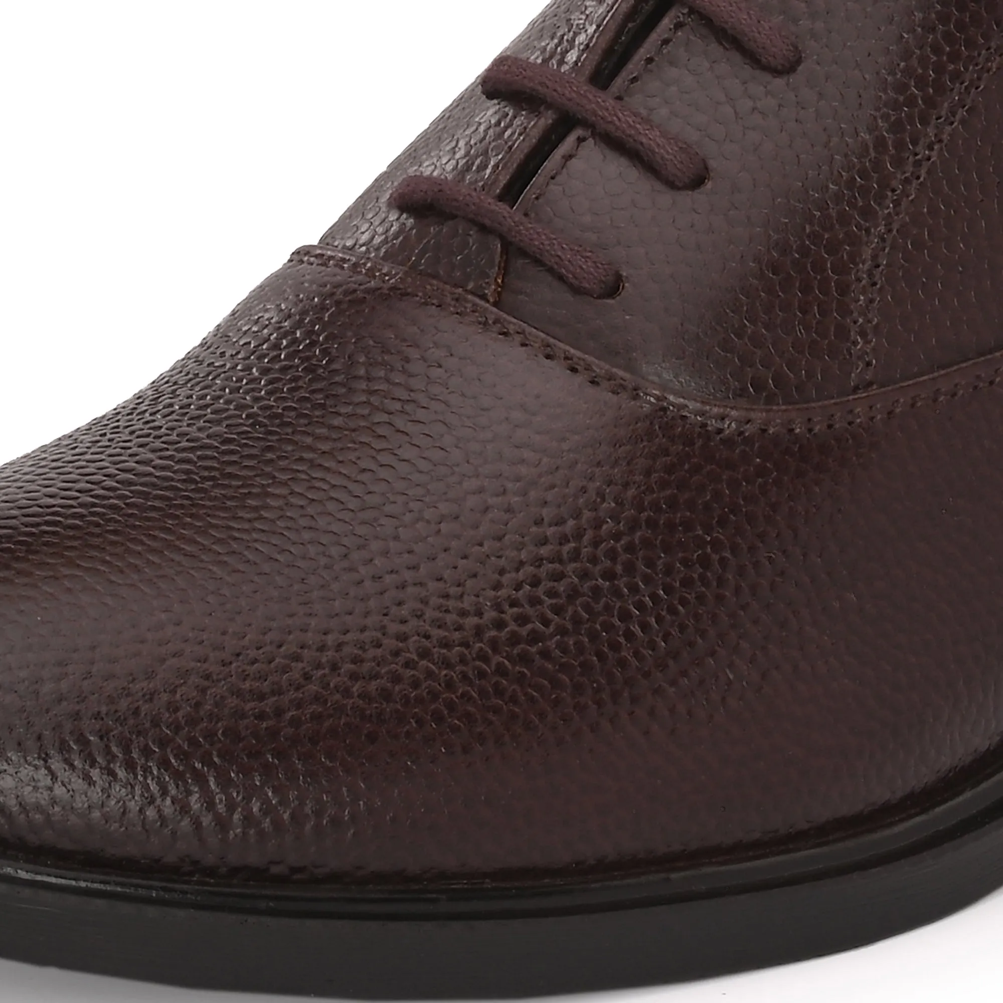 Aged Oxford Full Grain Leather Derby Lace Ups