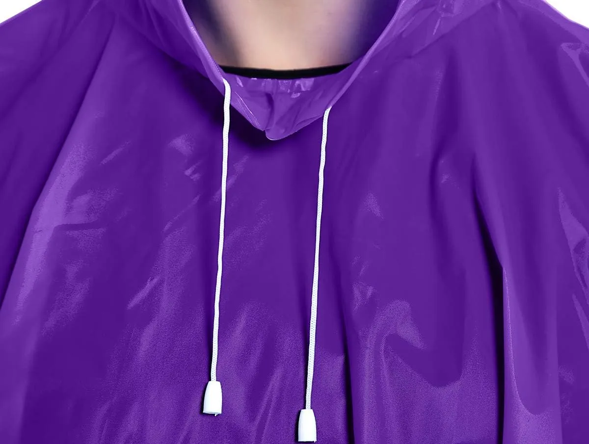 ANTVEE Reusable Rain Ponchos for Adult 2 Pack for Women and Men with Drawstring Hood