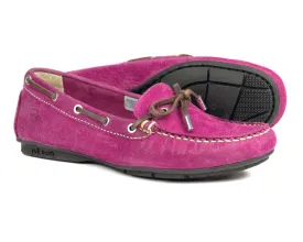BALLENA Ladies Deep Pink Suede Ladies Summer Loafer by Orca Bay