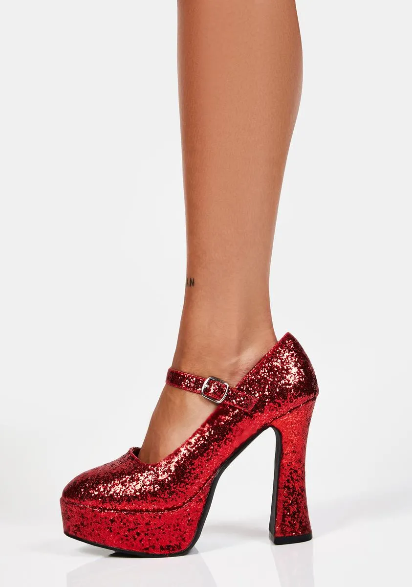 Chunky Mary Jane Heels