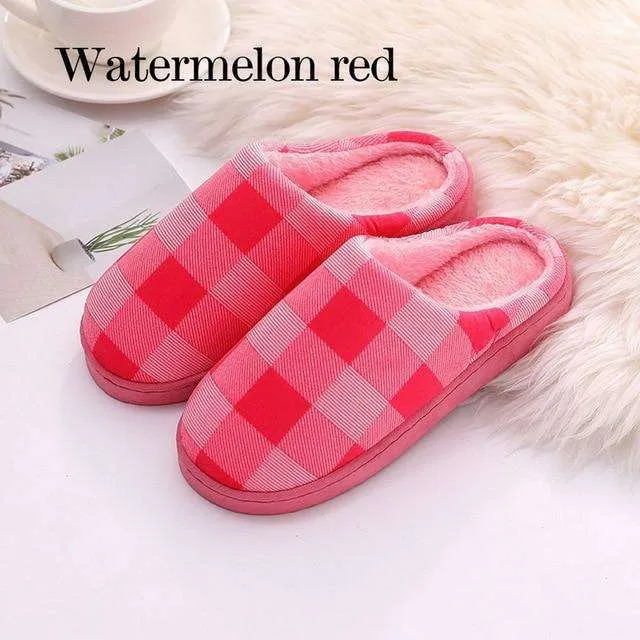 Cotton-padded Lovers Home Slippers
