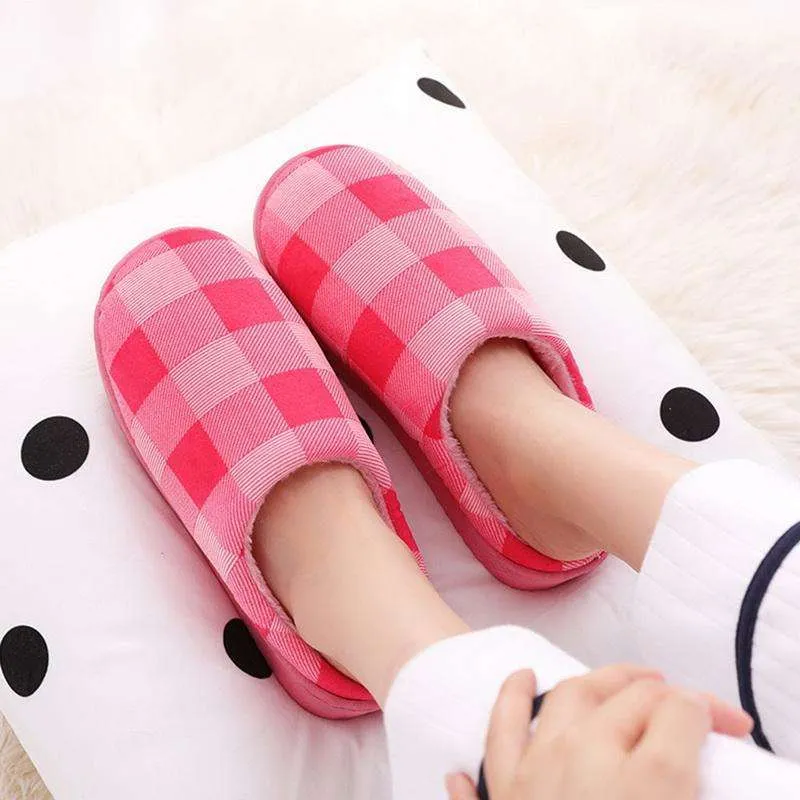 Cotton-padded Lovers Home Slippers