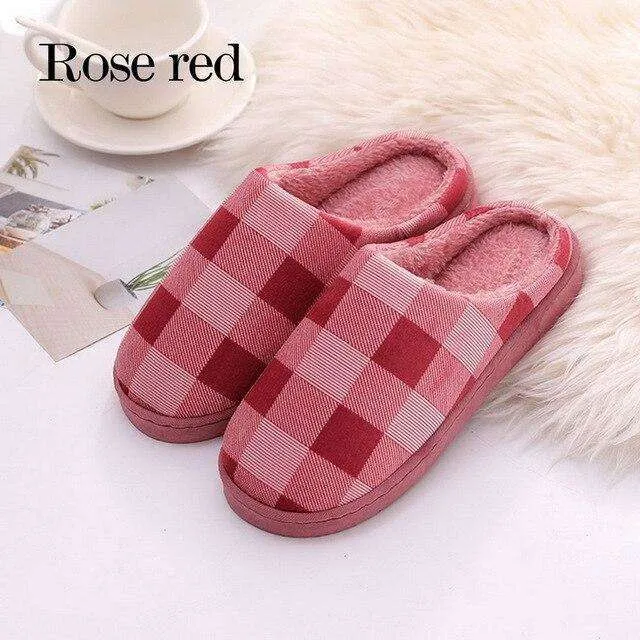 Cotton-padded Lovers Home Slippers