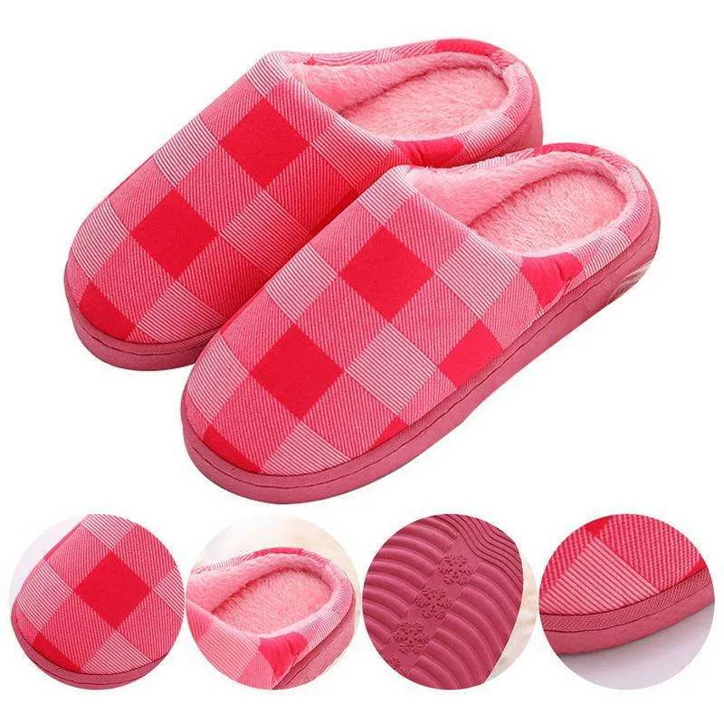 Cotton-padded Lovers Home Slippers
