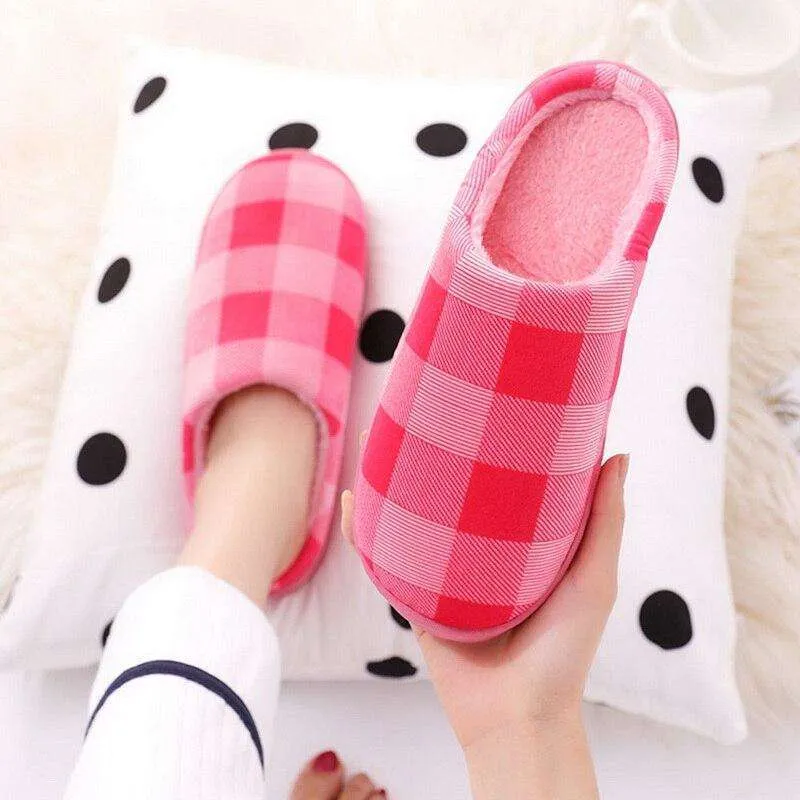 Cotton-padded Lovers Home Slippers