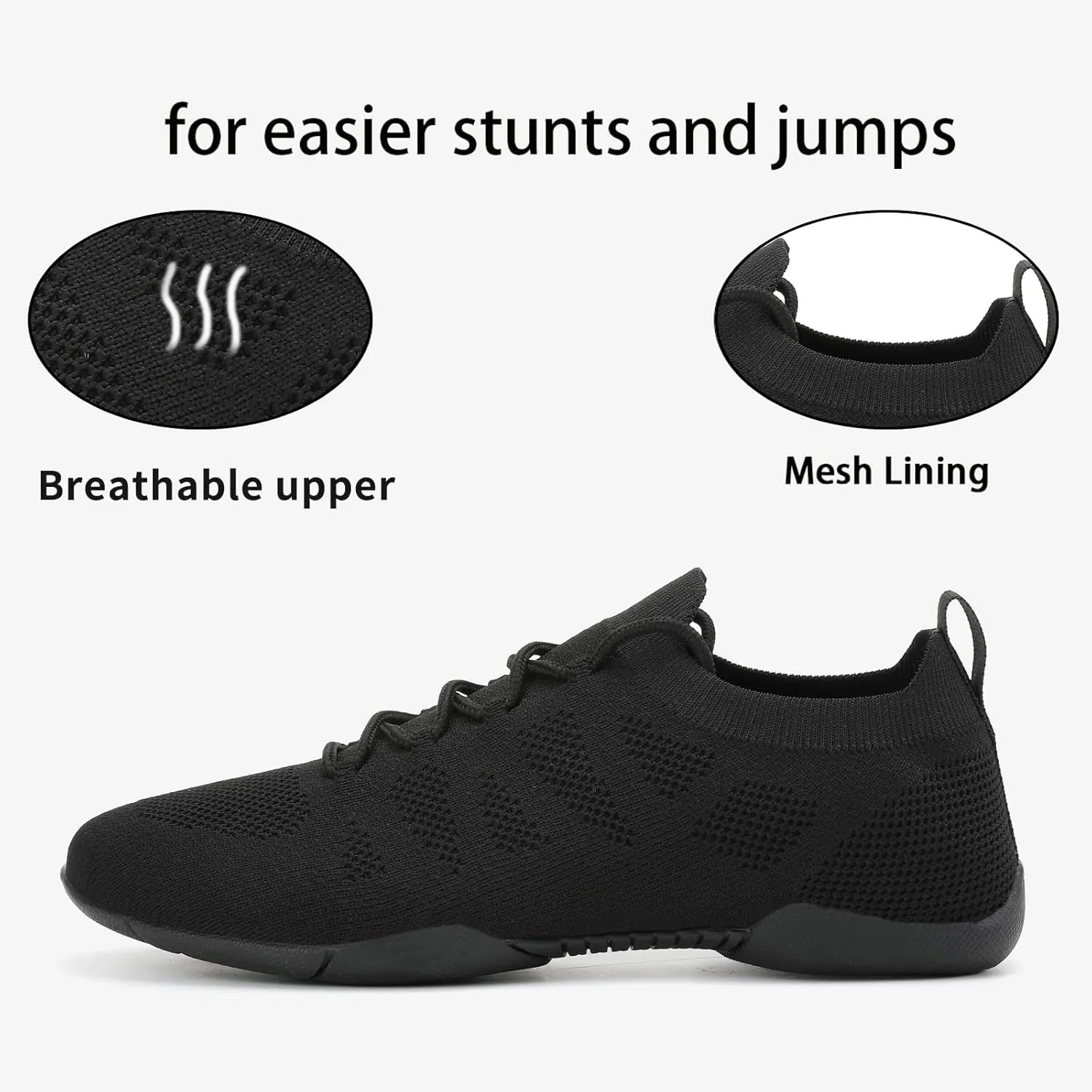 Girls Cheer Shoes Toddler White Cheerleading Shoes Lightweight Non-Slip for Cheer Competitions, Practice, Dance, Gymnastics Size Kids/Little Kid 13.5 to Women 10