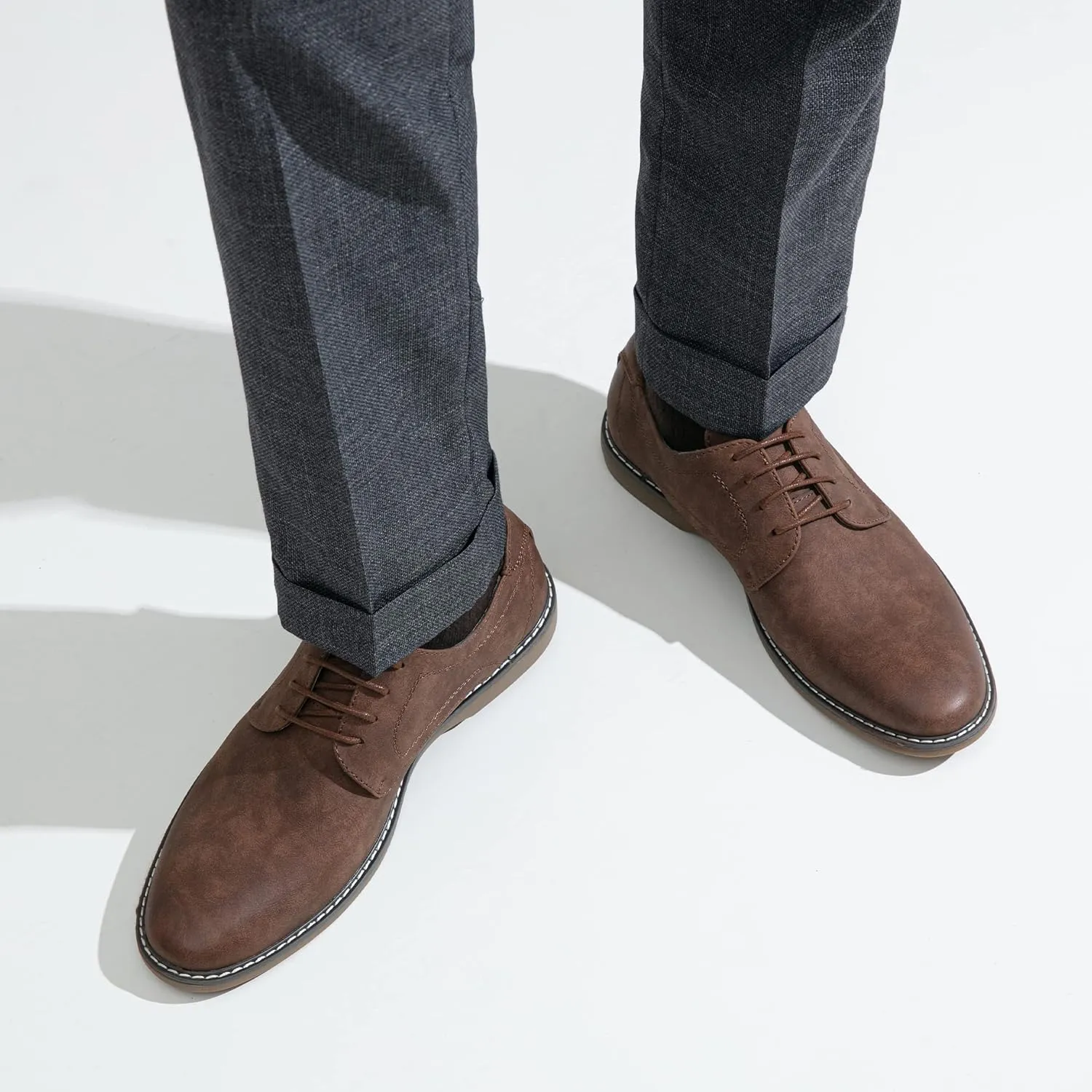 Jousen Men's Casual Dress Shoes Retro Business Classic Dress Shoes for Men