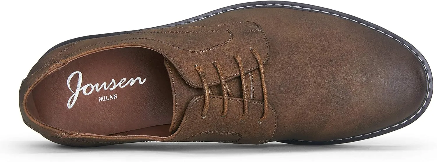 Jousen Men's Casual Dress Shoes Retro Business Classic Dress Shoes for Men