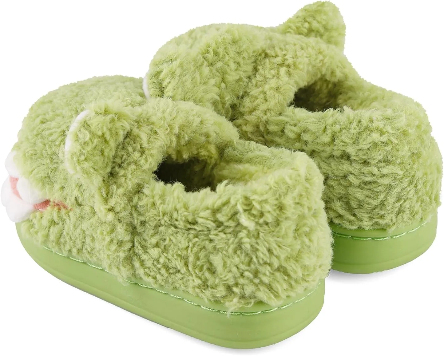 KAKU NAUN Toddler Kids Unisex Slippers Animal Winter Warm Furry Shoes for Boys Girls
