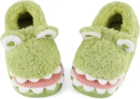 KAKU NAUN Toddler Kids Unisex Slippers Animal Winter Warm Furry Shoes for Boys Girls