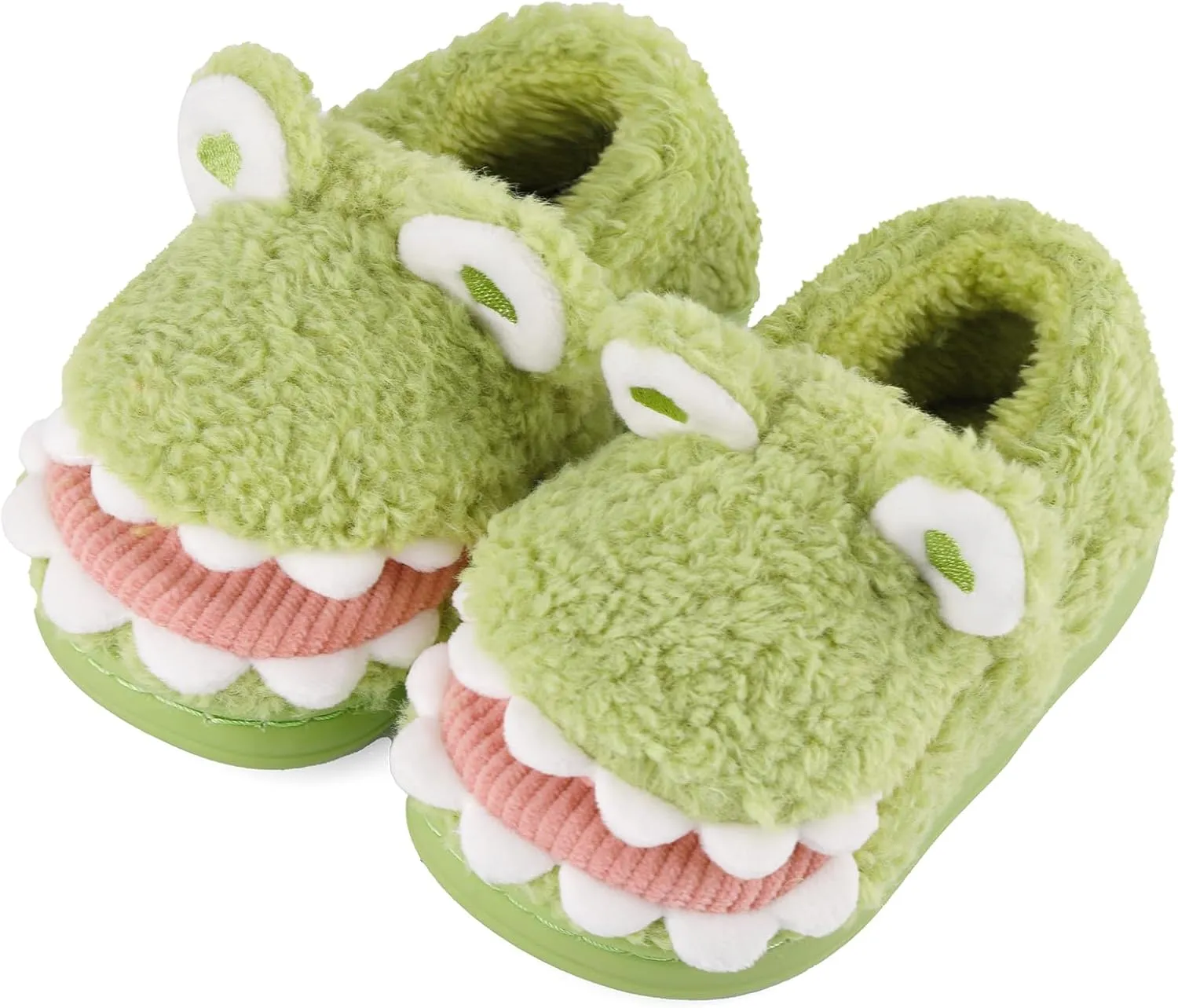 KAKU NAUN Toddler Kids Unisex Slippers Animal Winter Warm Furry Shoes for Boys Girls