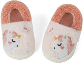 KAKU NAUN Toddler Kids Unisex Slippers Animal Winter Warm Furry Shoes for Boys Girls