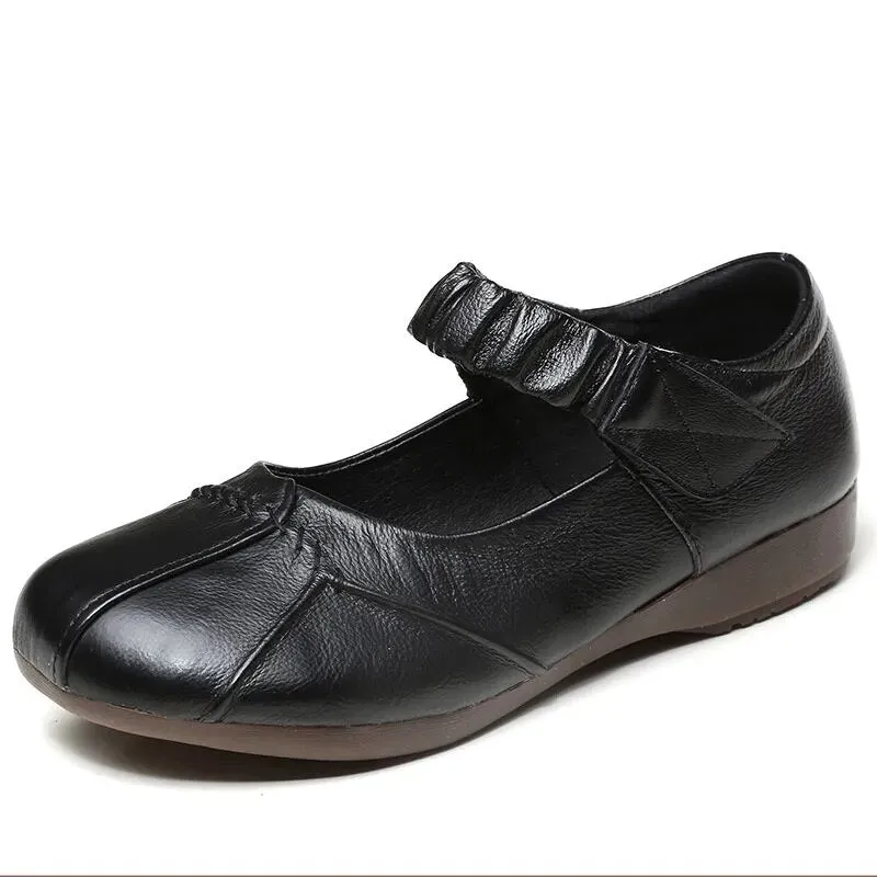kamames comfortable autumn summer black leather shoes for women flatss oxford moccasins ballet shoes woman flat