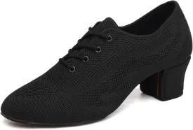 Latin Dance Shoes Women Lace up Ballroom Salsa Tango Practice Teaching
