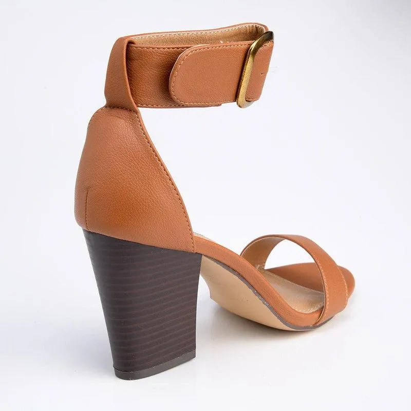 Madison Allan Ankle Strap Sandal - Tan