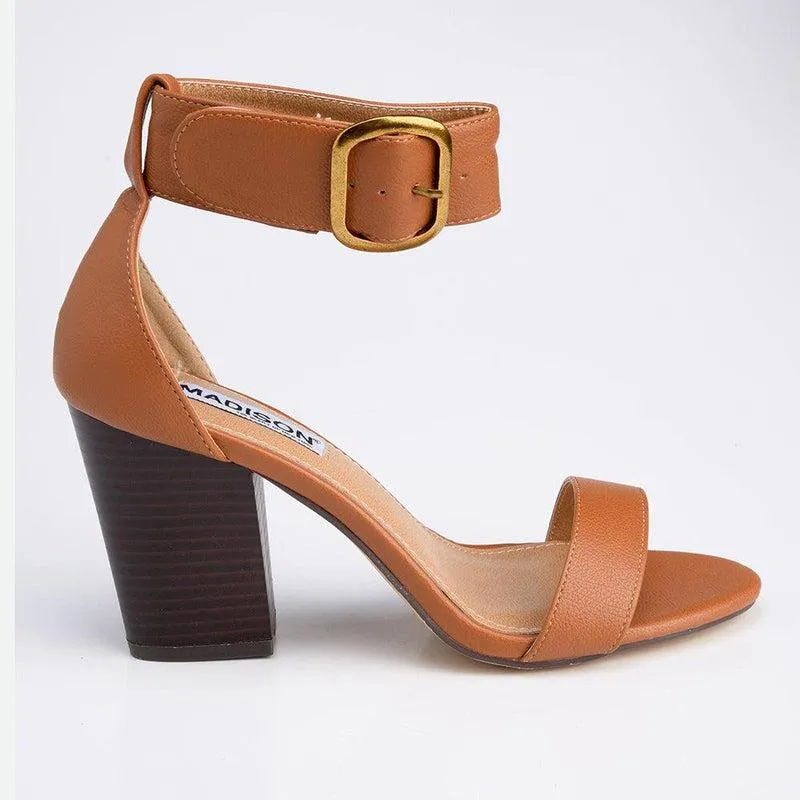 Madison Allan Ankle Strap Sandal - Tan