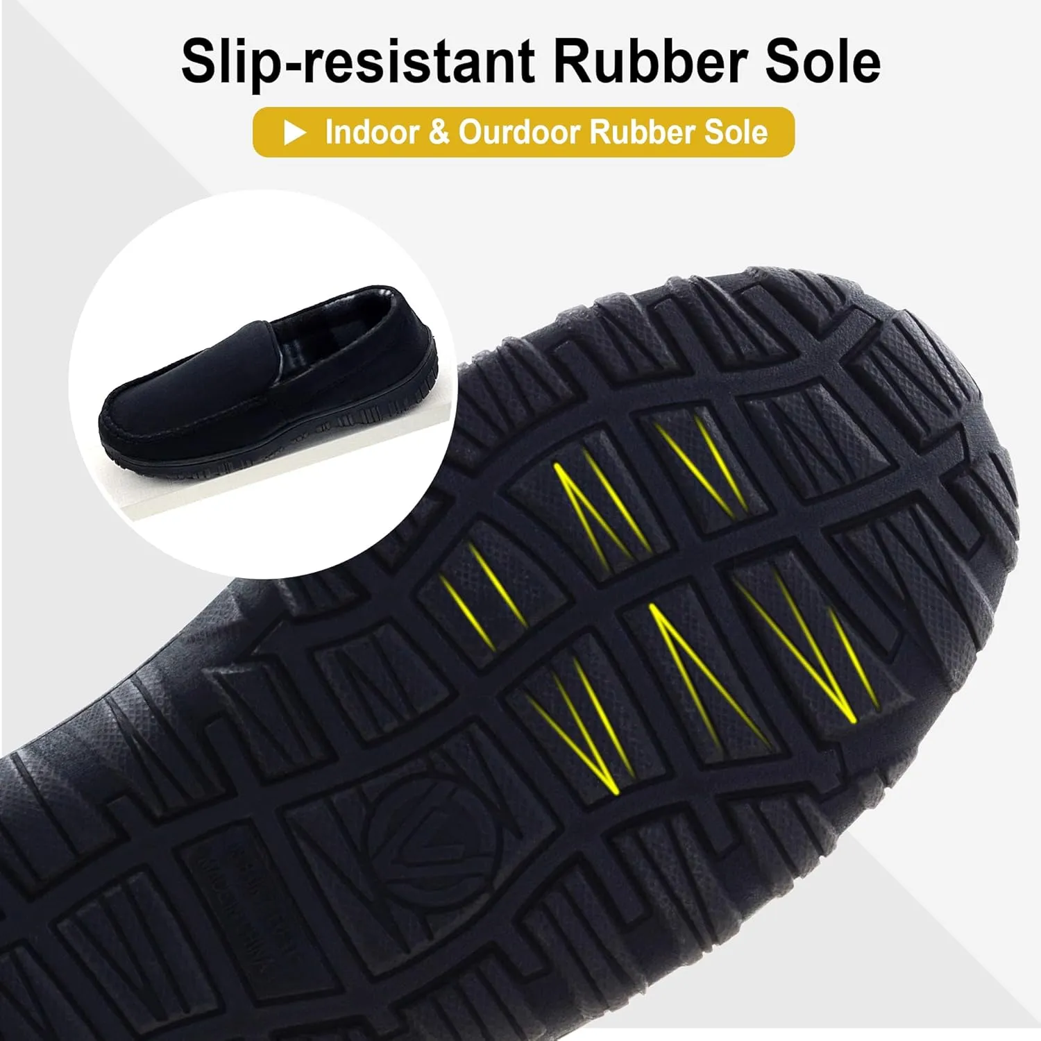 Mens Slippers Moccasins for Men Breathable Memory Foam House Shoes Indoor Outdoor
