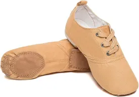 MSMAX Jazz Boots for Girls Lace-up Dancing Sneakers for Boys