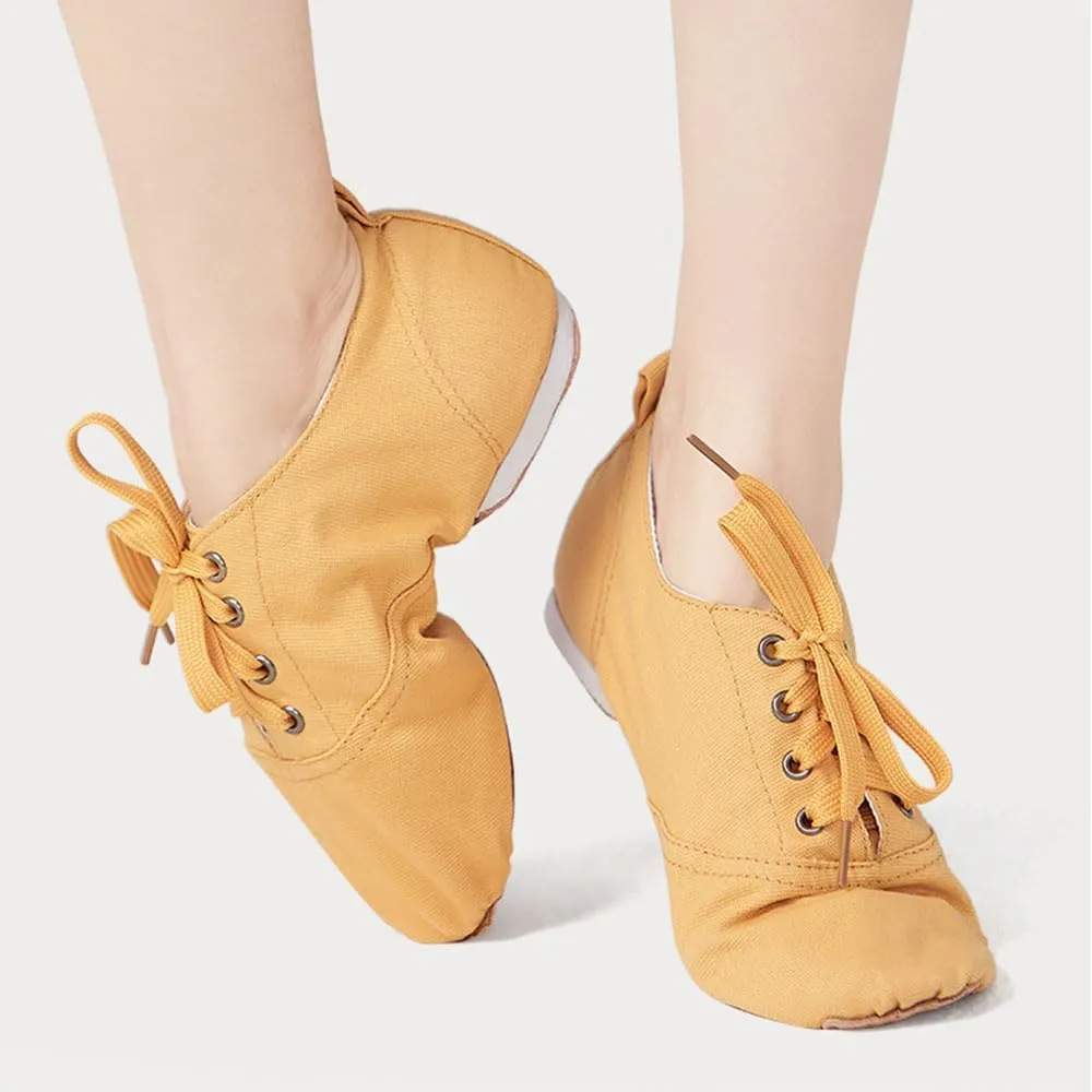 MSMAX Jazz Boots for Girls Lace-up Dancing Sneakers for Boys