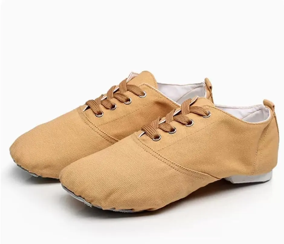 MSMAX Jazz Boots for Girls Lace-up Dancing Sneakers for Boys
