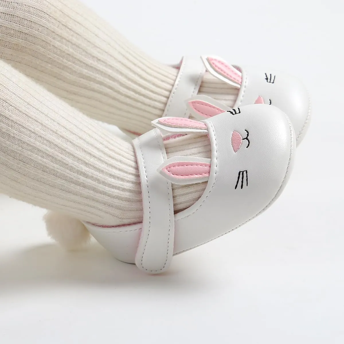 Ohwawadi Infant Baby Boys Girls Slippers Cozy Fleece Booties Soft Bottom Warm Cartoon Socks Newborn Crib Shoes