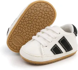RVROVIC Baby Boys Girls Anti-Slip Sneakers Soft Ankle Boots Toddler First Walkers Newborn Crib Shoes