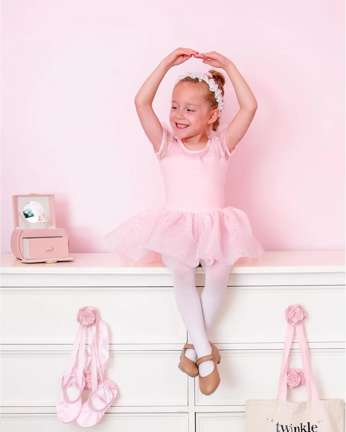 Stelle Tap Shoes for Girls Boys PU Leather Non-Slip Dance Shoes for Toddler/Little Kid/Big Kid
