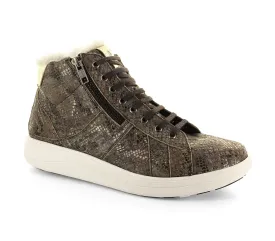 Strive Women's Chatsworth II Leather Ankle Boots Taupe Snake