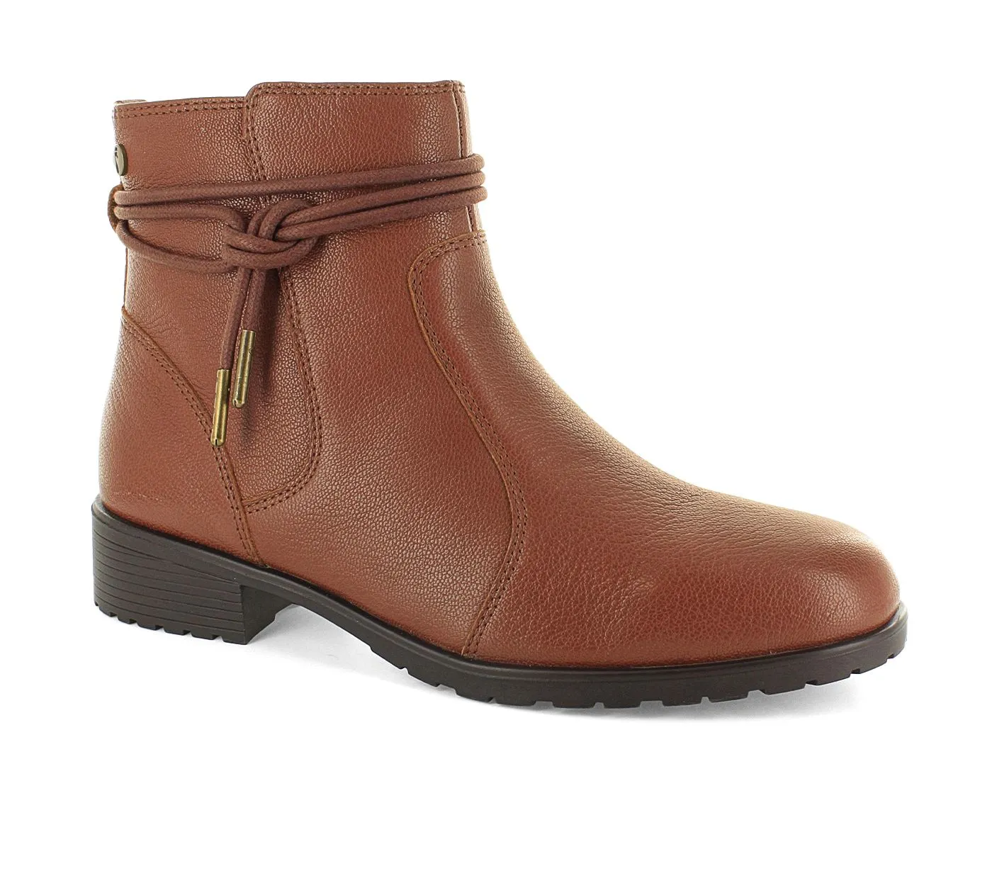 Strive Women's Lambeth Leather Ankle Boots Rust Brown