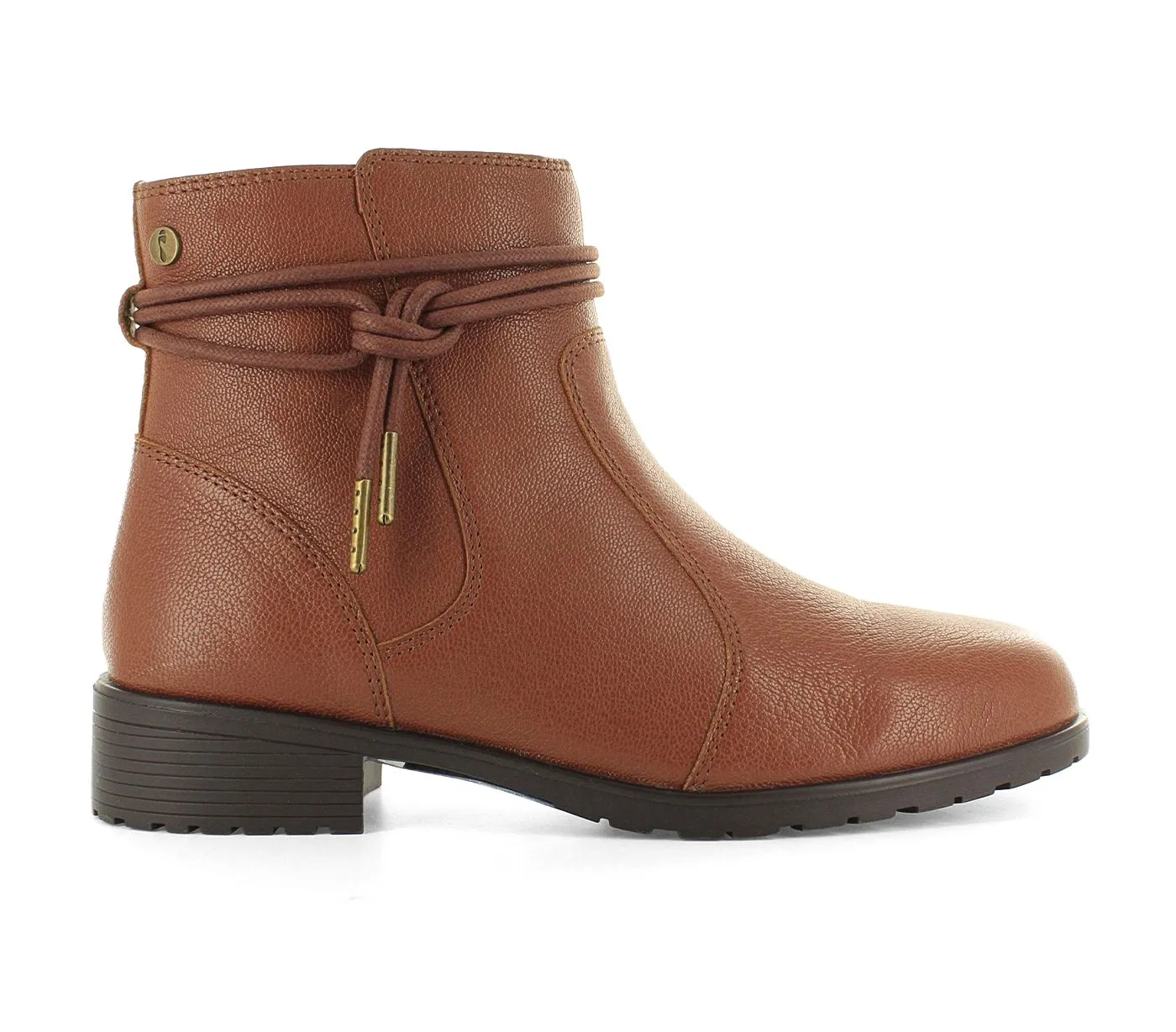 Strive Women's Lambeth Leather Ankle Boots Rust Brown