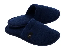 Terry Soft Slippers, Navy