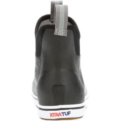 XtraTuf Men's 6in Ankle Deck Boot-Black (22736)